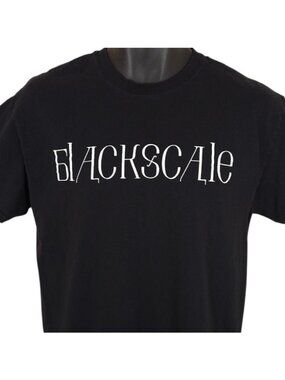 Black Scale T Shirt Mens Size Medium Black Streetwear
